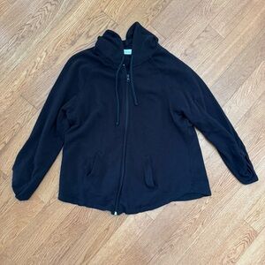 Kim Rogers Black Zip-Up Hoodie
